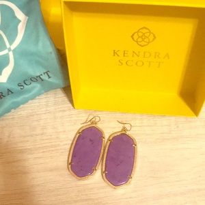 Kendra Scott purple earrings